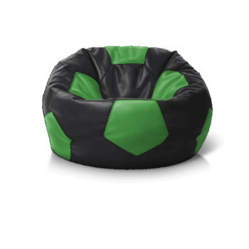 Купити 'Крісло м''яч Black + Green' онлайн — безкаркасне крісло для вітальні та спальні, доставка.
